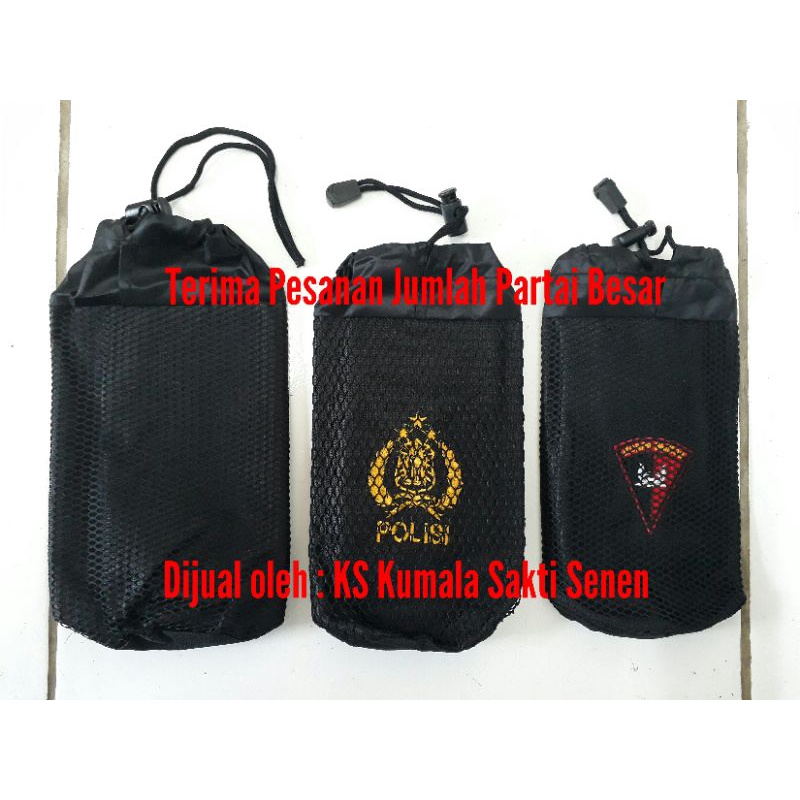 Sarung Baret Hitam Polos Polisi Brimob Gegana|Sarung Botol Minum|Topi Polisi|Kaos Polisi Brimob|Sabuk Kopel Polri
