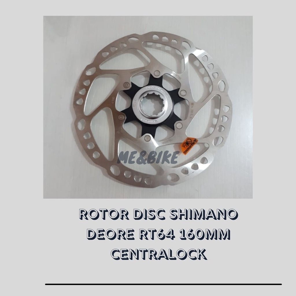 ROTOR DISC SHIMANO DEORE RT64 160MM CENTRALOCK