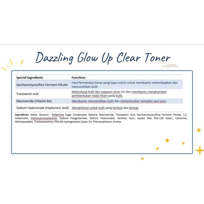 You Dazzling Glow Up Clear Toner 120ml