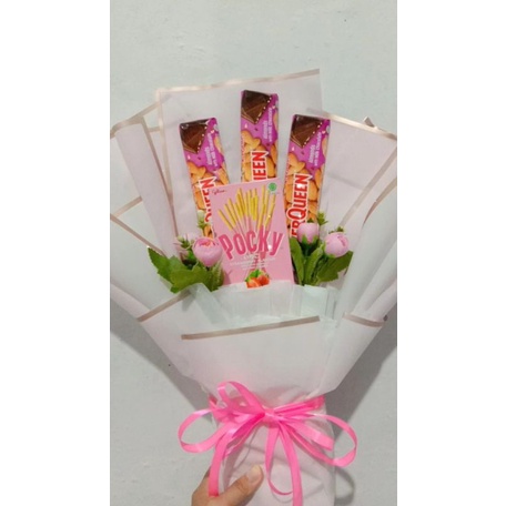 

buket makanan coklat