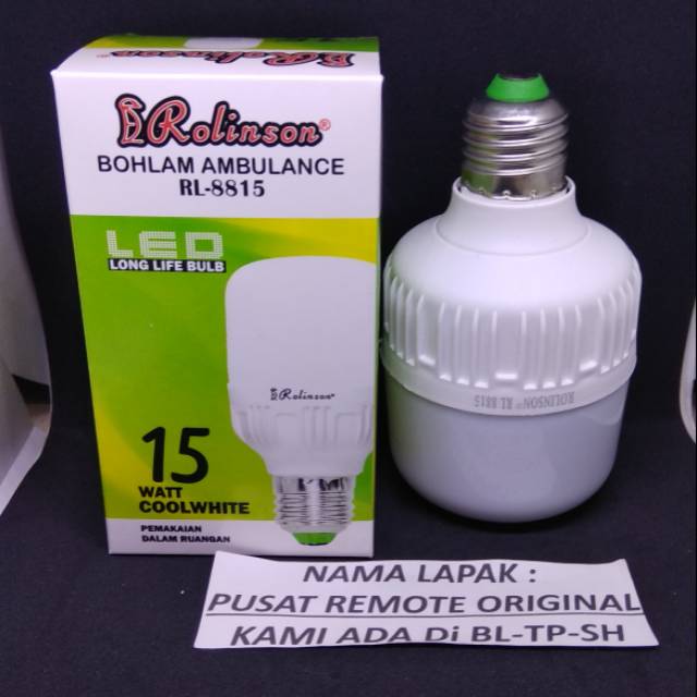 BOHLAM LAMPU LED ROLINSON 15W 15 WATT ORIGINAL