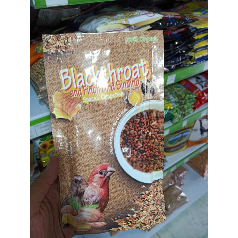 PAKAN BURUNG BLACKTHROAT