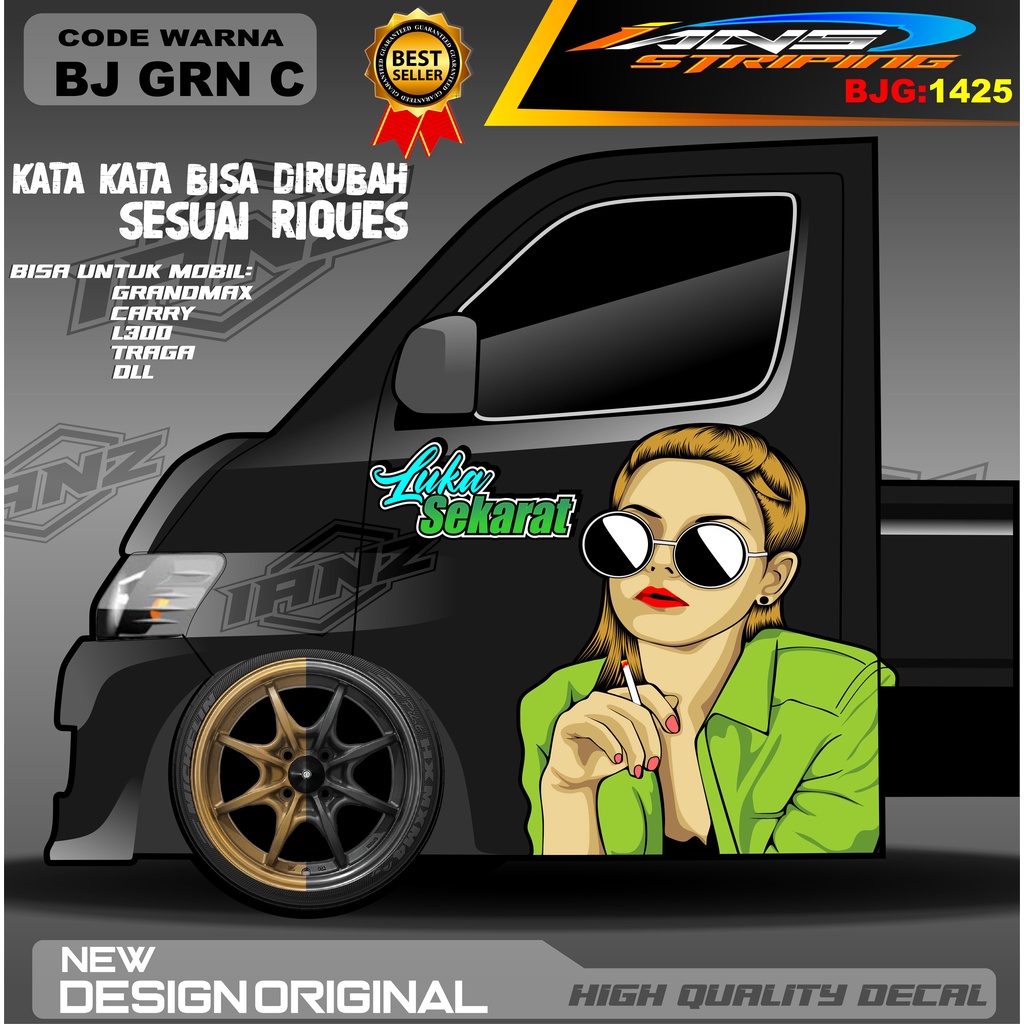 DECAL PINTU TRAGA / DECAL STIKER CARRY / STIKER MOBIL PICK UP