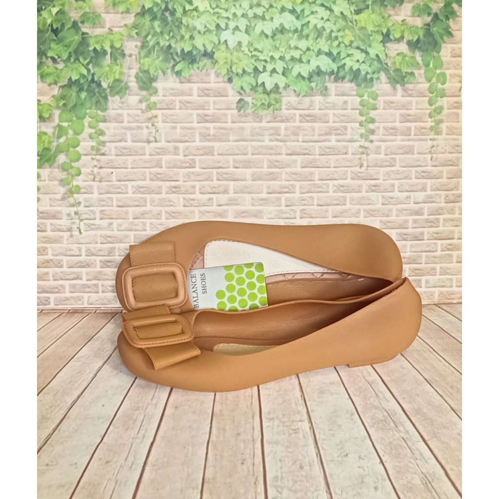 Balance 838-1/septu jelly wanita sepatu karet perempuan terbaru ori produk impor-COKLAT blc