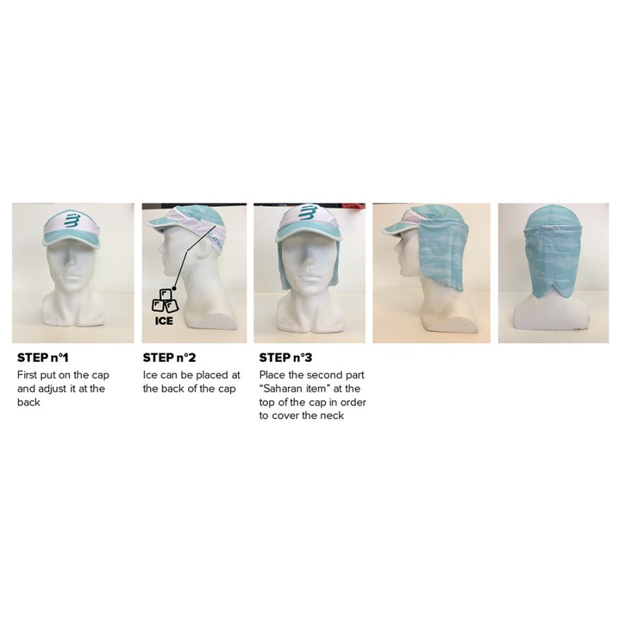 COMPRESSPORT ICE CAP SUN SHADE topi gurun dingin kantong es