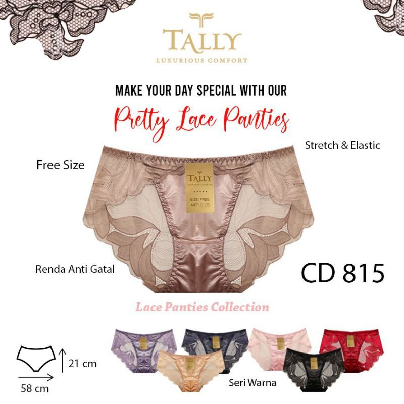 CD BROKAT TALLY 815 CELANA DALAM RENDA LACE - BUNGALILY