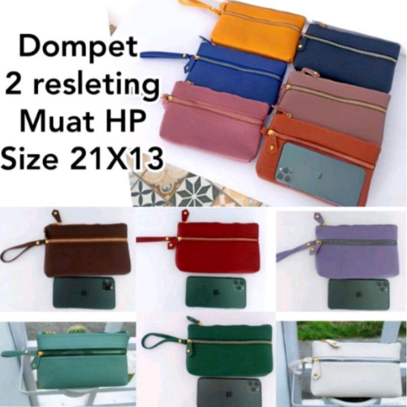 DOMPET PAPIRUT WANITA TERBARU/DOMPER PAPIRUT ADA 2 RUANG/DOMPET WANITA VIRAL/DOMPET HP JERUK RES 2