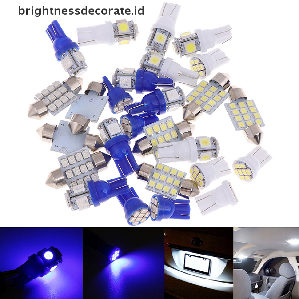 13pcs Lampu Led 12v Untuk Plat Nomor Mobil