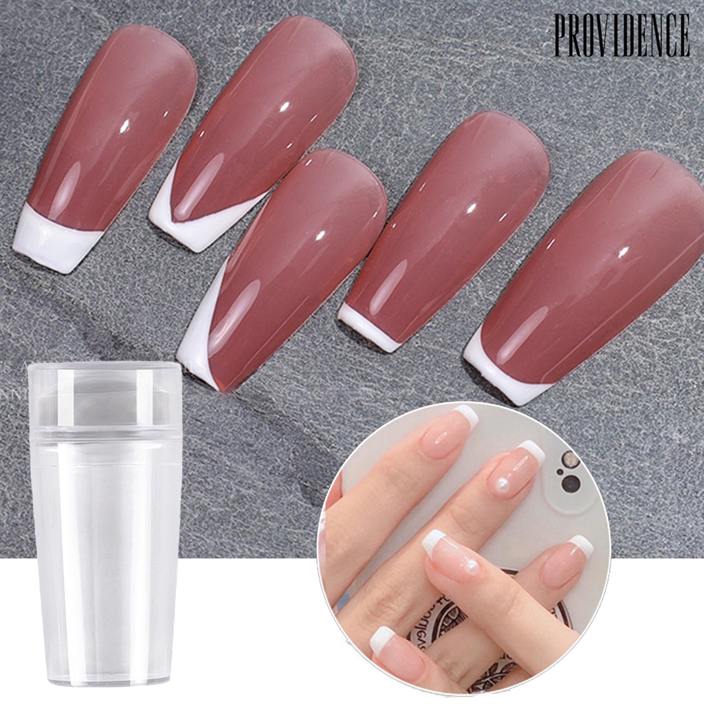 Providence Double Head Nail Stamper Non-Deformed with Scraper Silicone Seal Nail Stamping Printing Tips Tool for Manicure