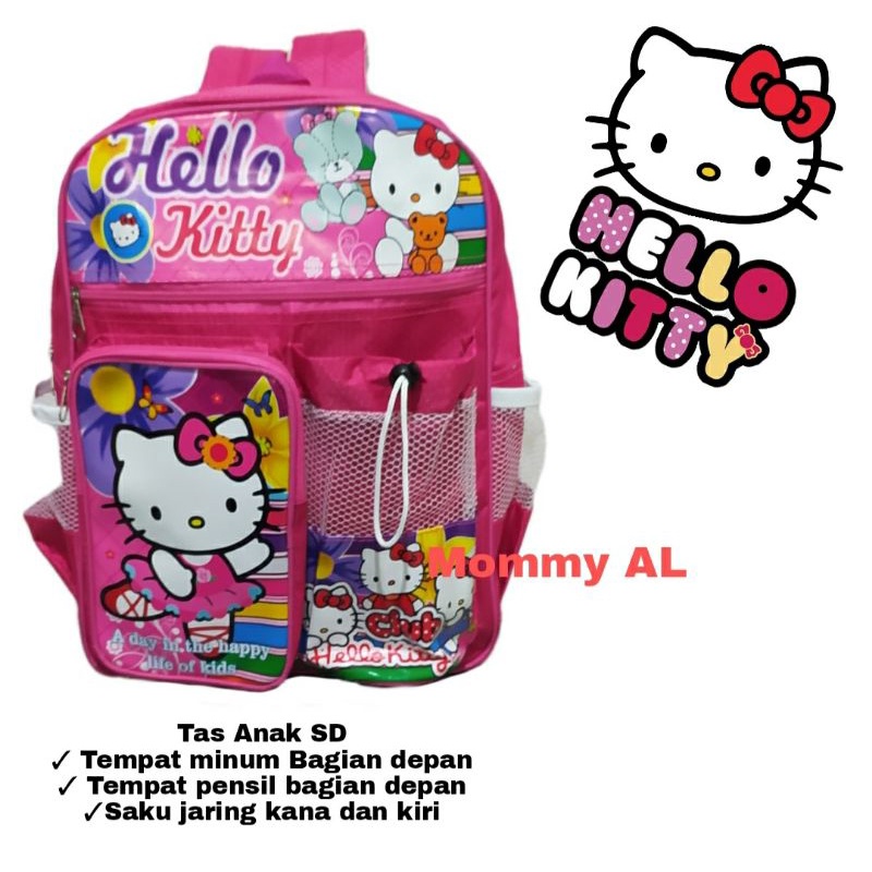 TAS ANAK KARAKTER UKURAN SD MOTIF HELLO KITTY/TAS ANAK SEKOLAH PEREMPUAN/TAS ANAK SEKOLAH TK