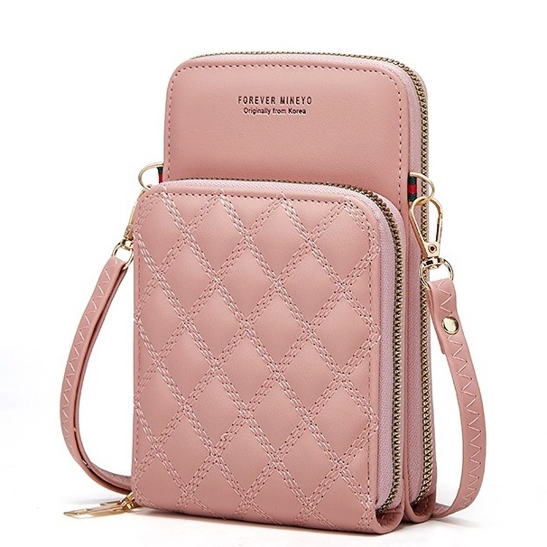 DOMPET HP SELEMPANG WANITA KOREA IMPORT PESTA KULIT CIDICA SLING BAG CEWEK KEKINIAN MURAH SLOT KARTU UANG HANDPHONE FASHION REMAJA PREMIUM SIMPLE BRANDED BATAM