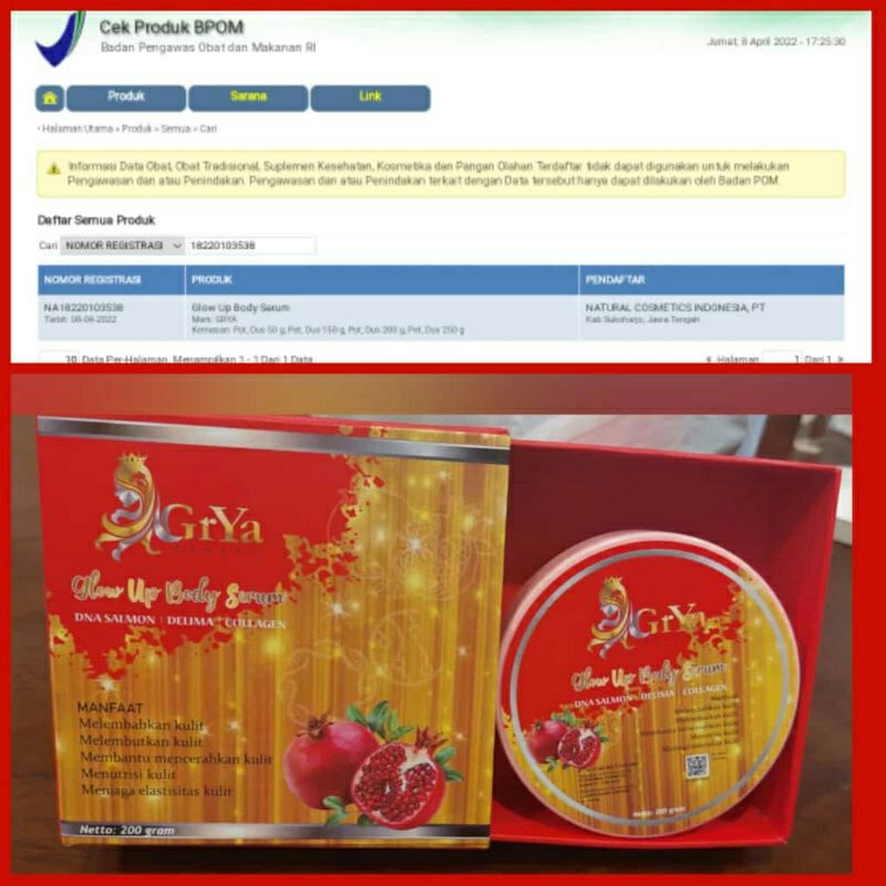 PROMO (COD)griya beauty/glow up body and serum griya beauty/multibeauty/dna salmon/glow up