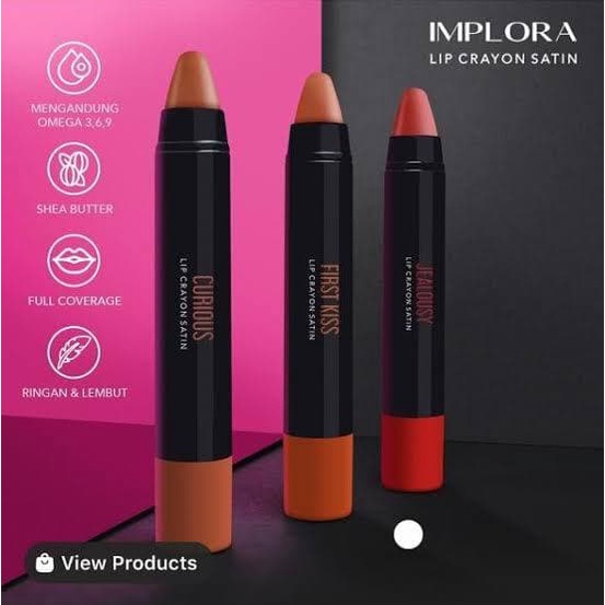 Implora Lip Crayon Satin tahan lama