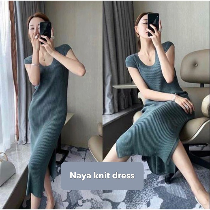 Naya knit dress -Thejanclothes