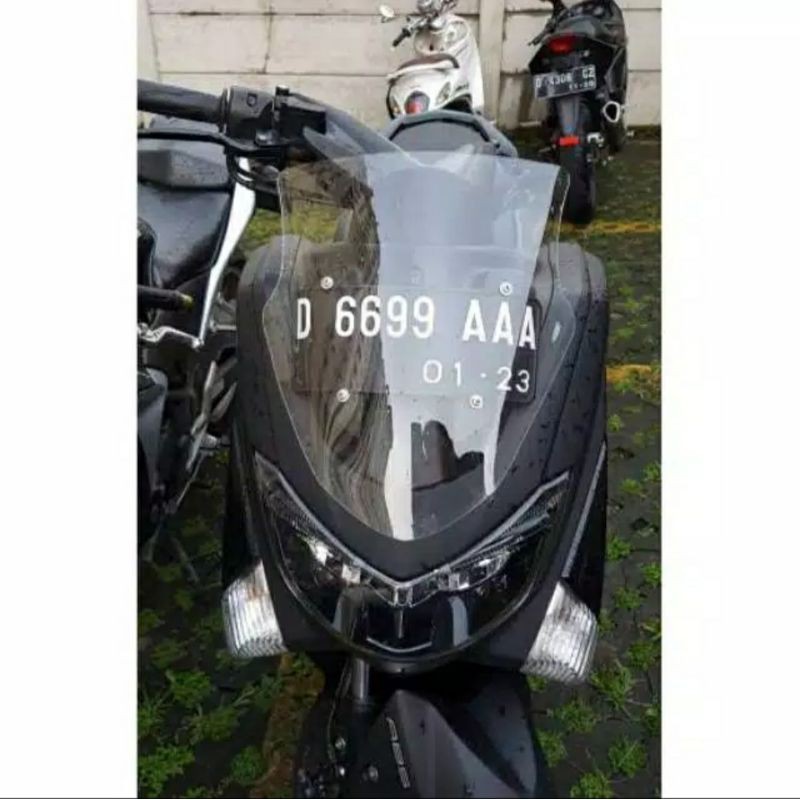 VISOR VARIASI NMAX LAMA WINDSHIELD NMAX LAMA MODEL STANDAR TANPA LUBANG PLAT NOMER