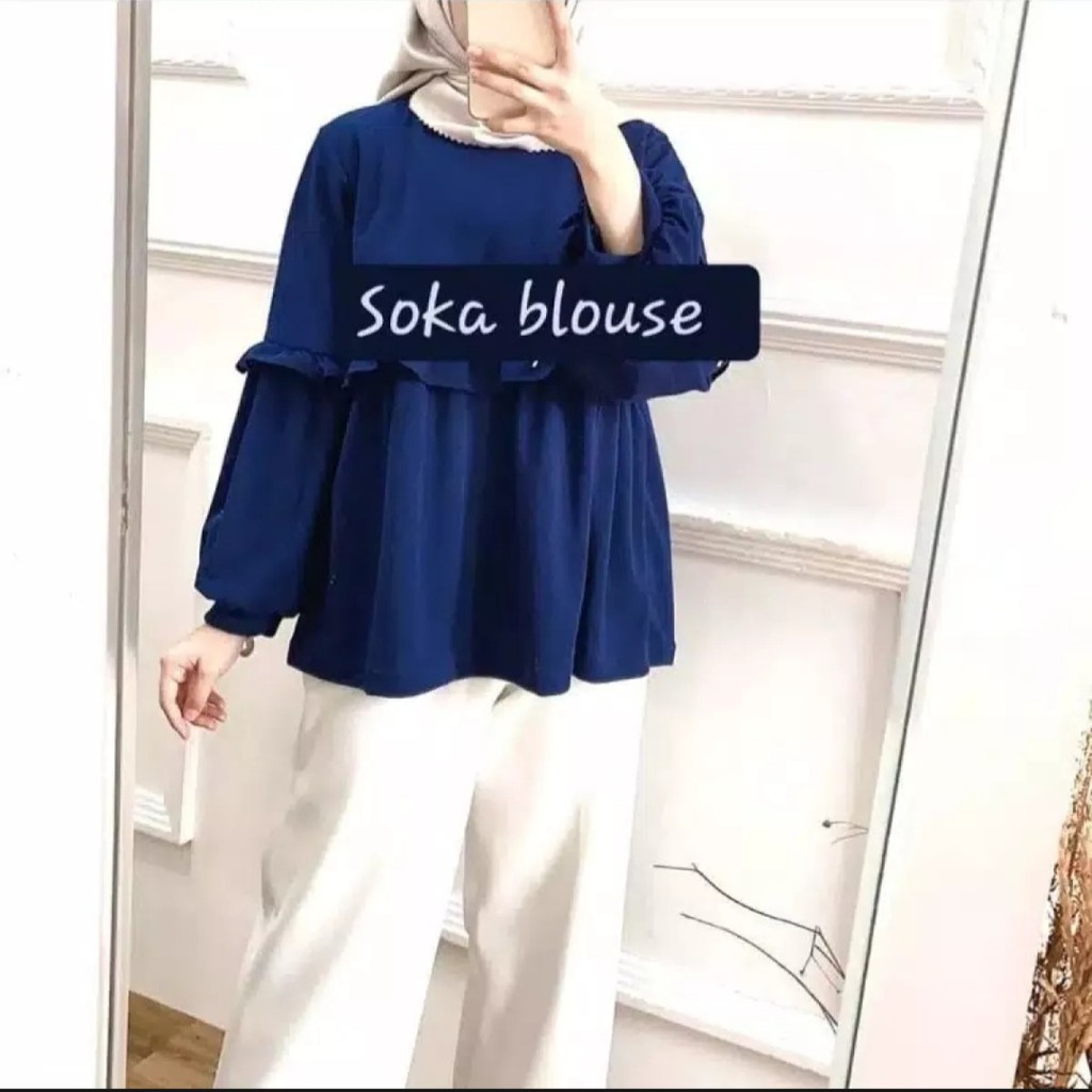 Blouse SOKA Outer/baju atasan wanita/ blouse wanita/ blus