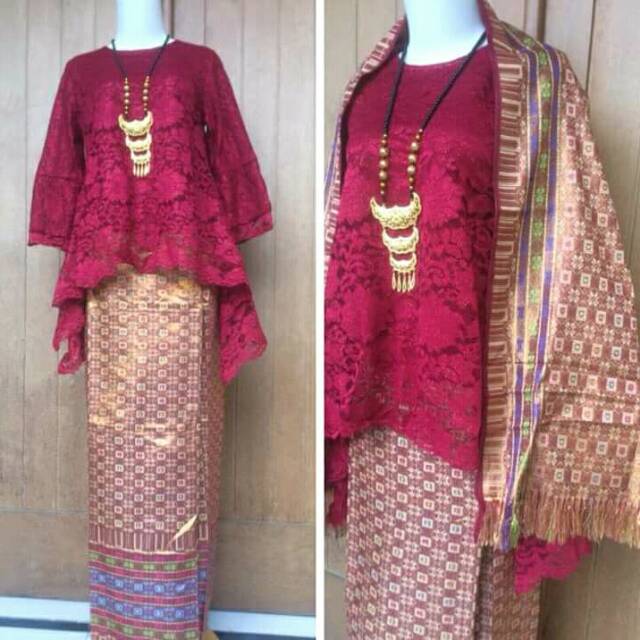 kebaya kutubaru brokat etnik thailand