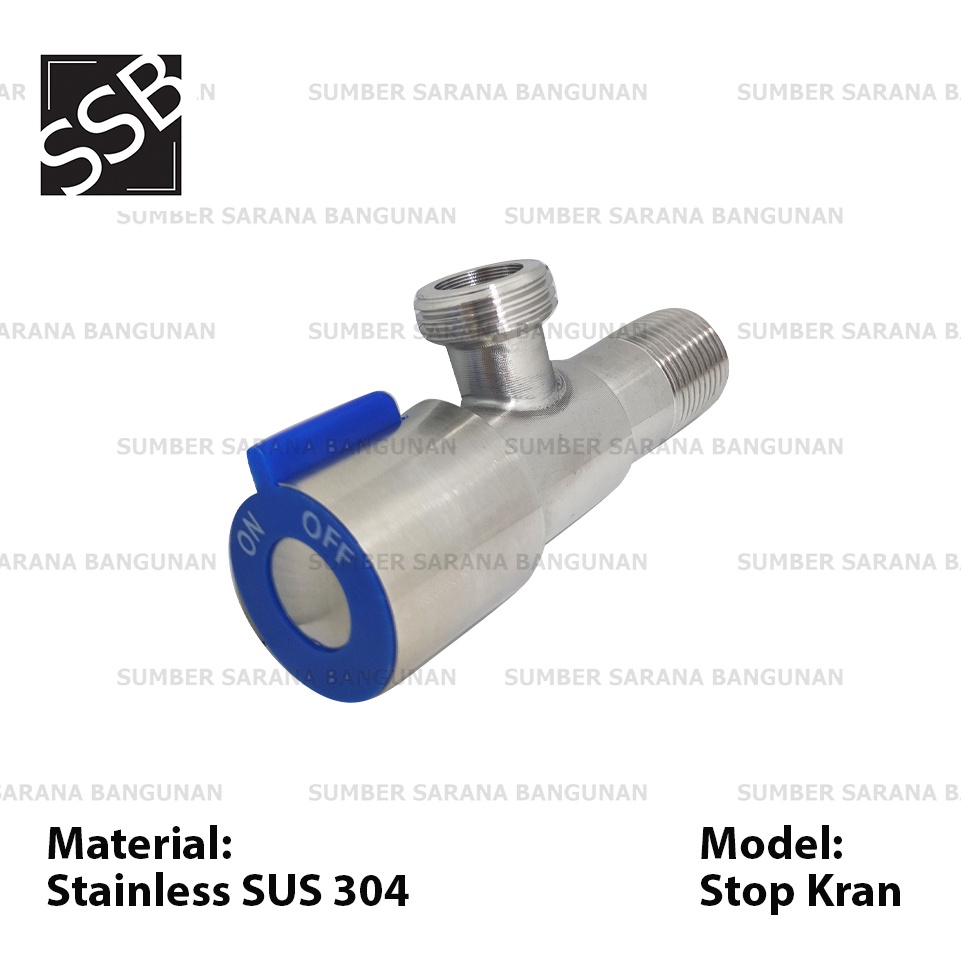 Stop Kran Stainless SUS 304 / Stop Keran SUS304 Stenles