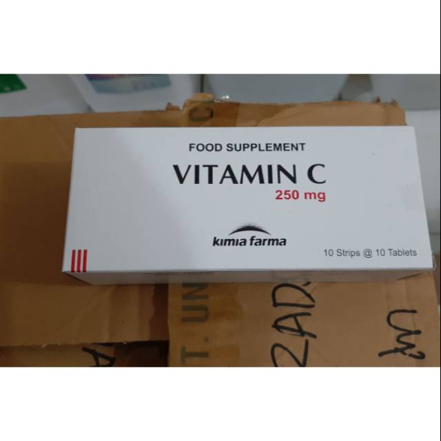 Jual Vitamin C 250 mg 100 tablet Shopee Indonesia