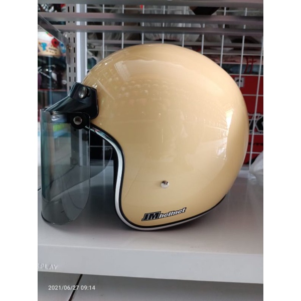 Helm New Retro JM Helmet Croom Original