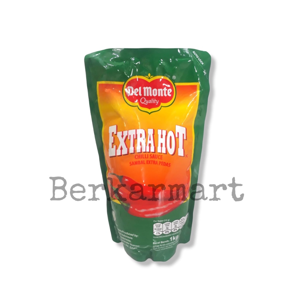 Del Monte Extra Hot Pouch 1 kg Chilli Sauce Sambal Pedas Delmonte