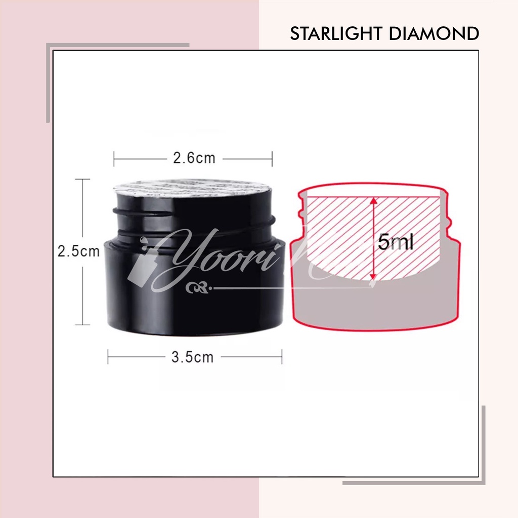 Rosalind Starlight Diamond Gel 5ml Kutek Gel UV Gel Nail Polish