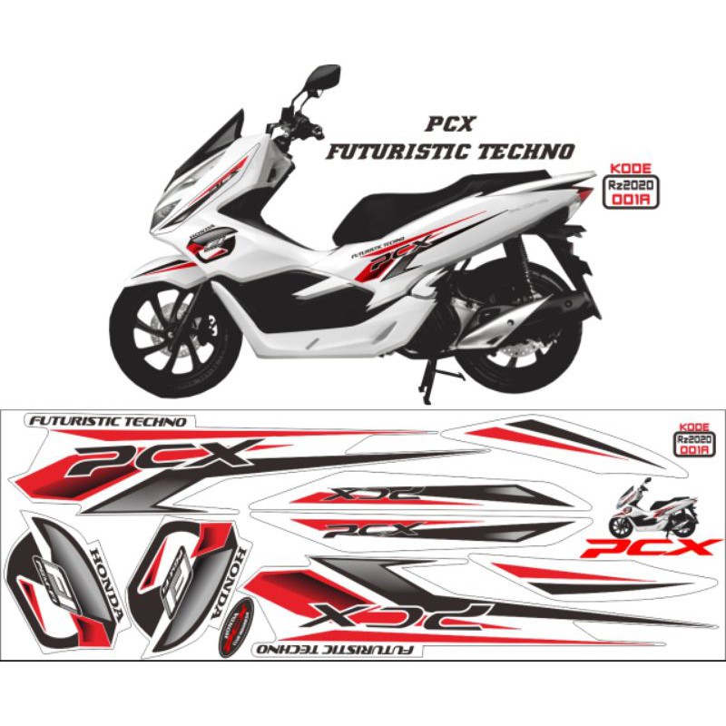 striping variasi honda pcx / decal honda pcx / sticker motor variasi pcx