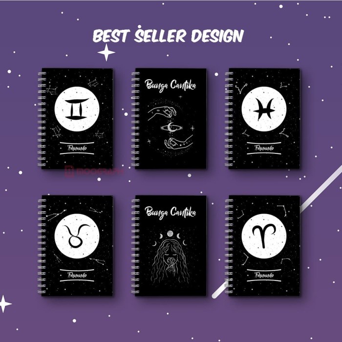 

[RESTOCK] Notebook Custom Zodiak - Diary/Jurnal/Planner/Agenda/Hadiah/Kado
