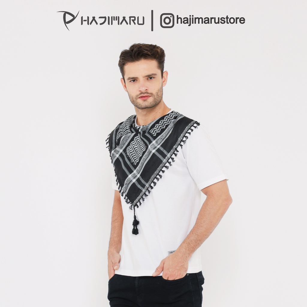 Kaos Sorban Model 1 - Baju Koko Muslim Pria Hajimaru - Putih