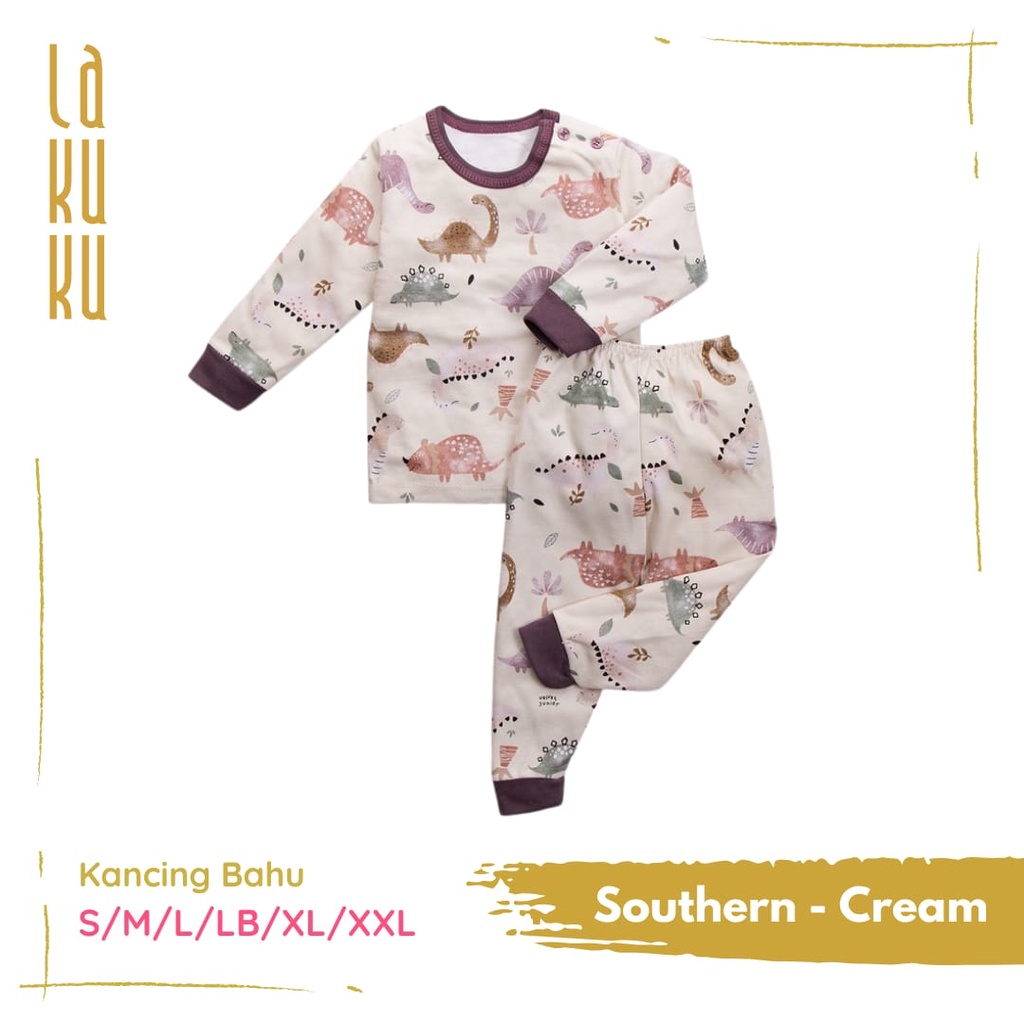 Lakuku - Velvet Junior Setelan Lengan Panjang Baju Celana Piyama