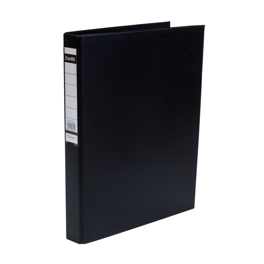 

[Zada] Bantex Ring Binder 2 Ring O 25mm Folio Black 8226 10