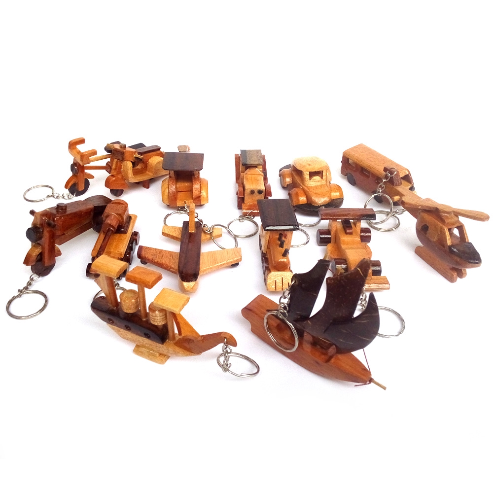 Gantungan Kunci Kayu Unik Jogja - Banyak Pilihan-Campur