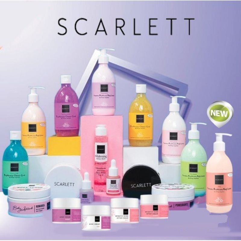 Scarlett whitening / serum Scarlett / lotion Scarlett / body scrub Scarlett / scarlet whitening