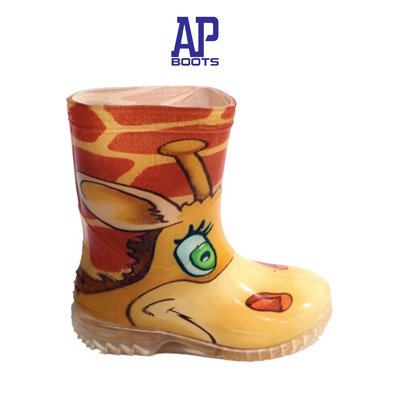 AP Boots Kids SAFARI GIRAFFE / Sepatu Boot Anak Karakter Binatang