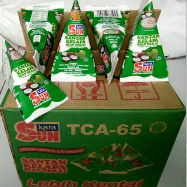 

Sun kara santan 1 box karton 65 ml berkualitas halal premium