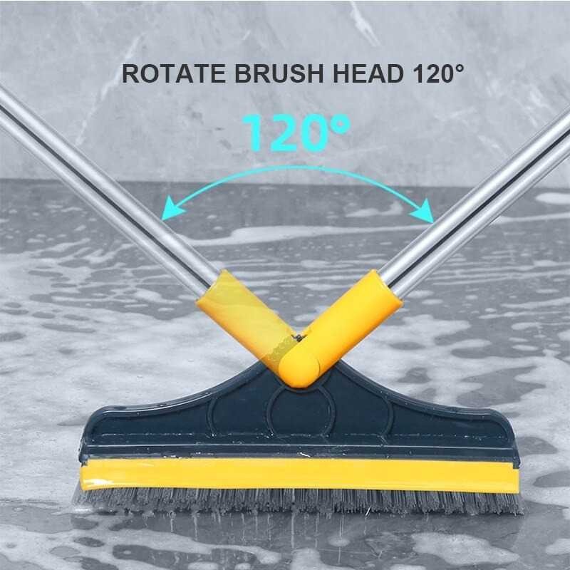 Sikat Lantai dengan Wiper 3 in 1 brush broom mop cleaner