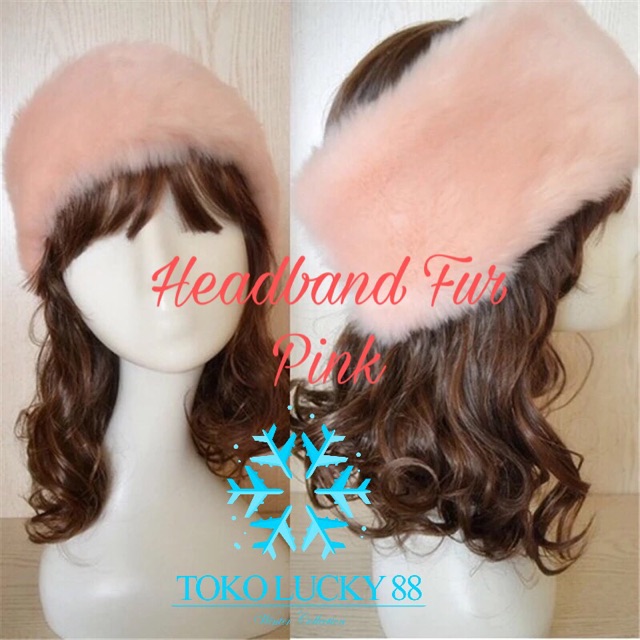 IMPORT Headband Bandana Topi Bulu Winter Musim Dingin