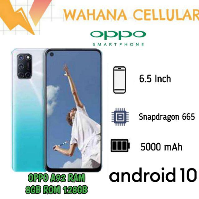 HP OPPO A92 RAM 8/128GB GARANSI RESMI - OPPO A92 8GB+128GB-Putih