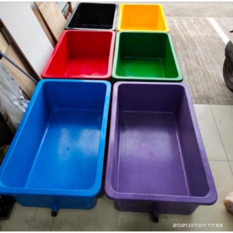 Bak kura-kura / kolam kura-kura / bak ikan berbahan fiberglass