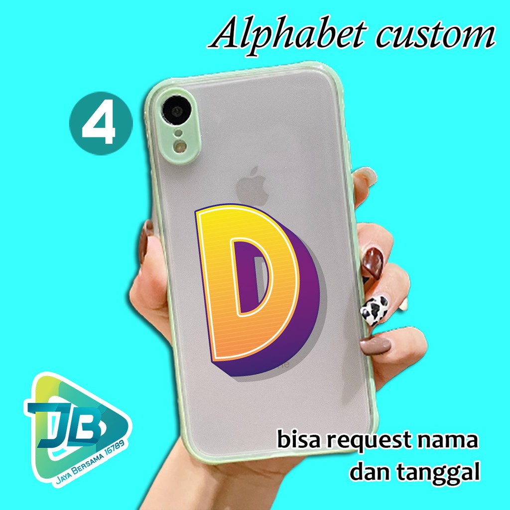 SOFTCASE CHOICE ALPHABET IPHONE 6 7 6+ 7+ 8 8+ 11 X XR XS 12 MINI PRO MAX JB3333