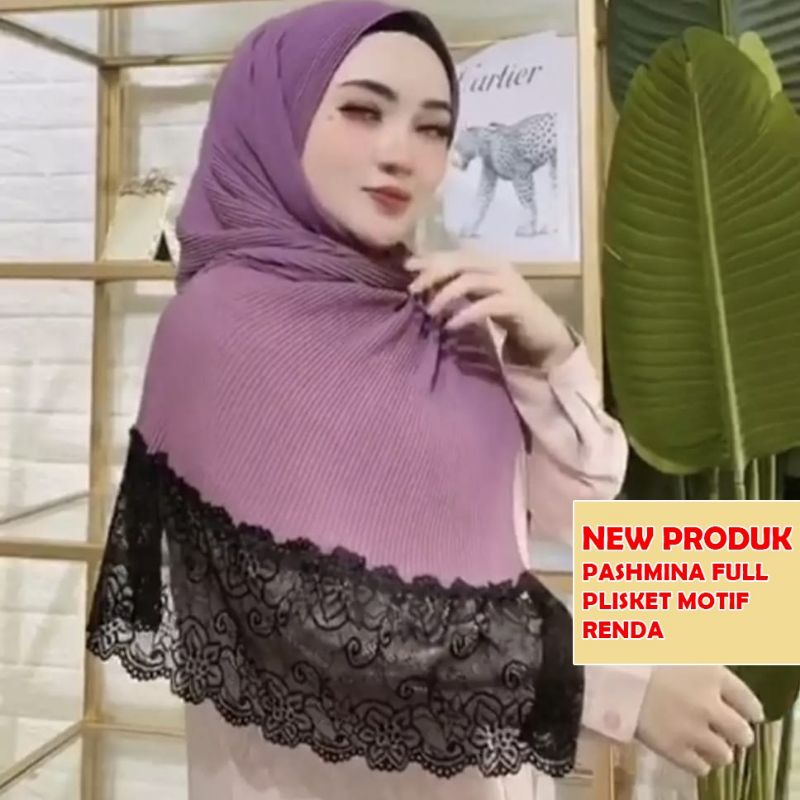 PASMINA PLISKET RENDA BRUKAT | PASMINA PLISKET BROKAT