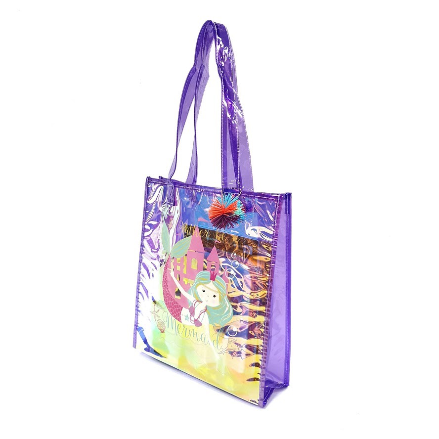 Tote Bag Anak Perempuan SD Remaja F-2091 Hologram Transparent - Skoola