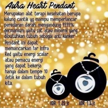 Pendant Aura Heart MCI (Original)