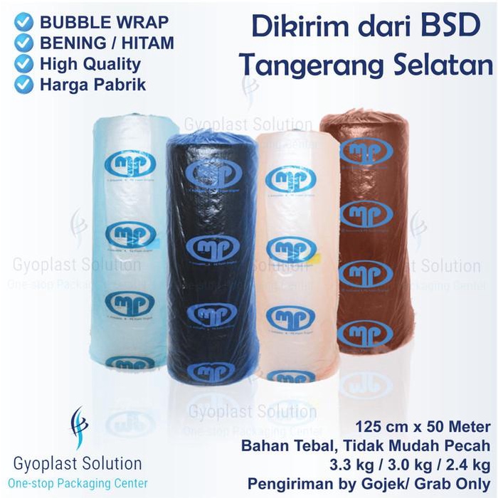 

Wraping Bubble Wrap Mulia Pack Roll 125 Cm X 50 Meter 2.4 Kg / 3 Kg / 3.3 Kg