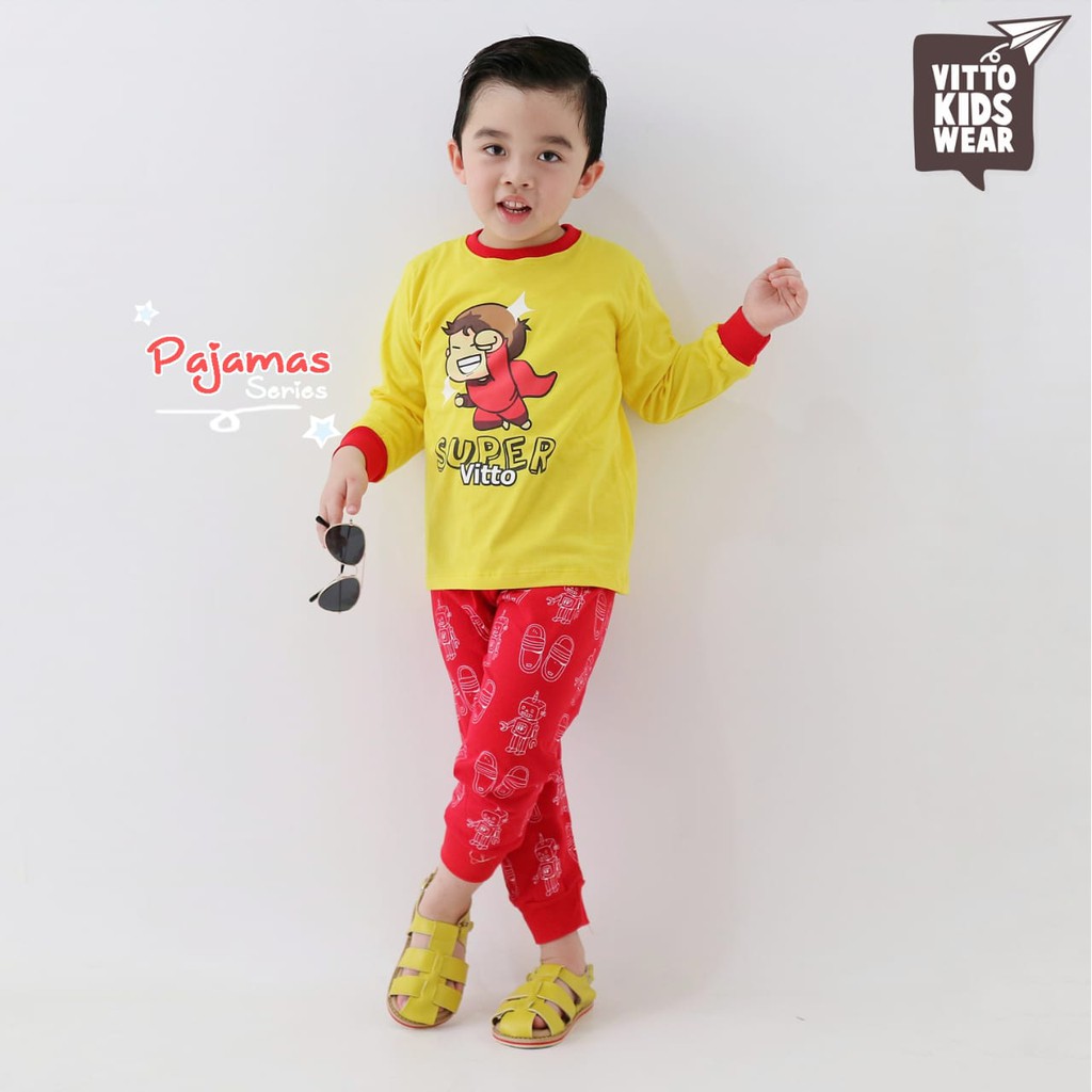 Piyama Anak Pajamas cute Sleepy Vitto