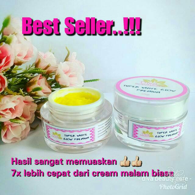 BEST SELER..!!! CREAM MALAM SUPER WHITE GLOW PREMIUM