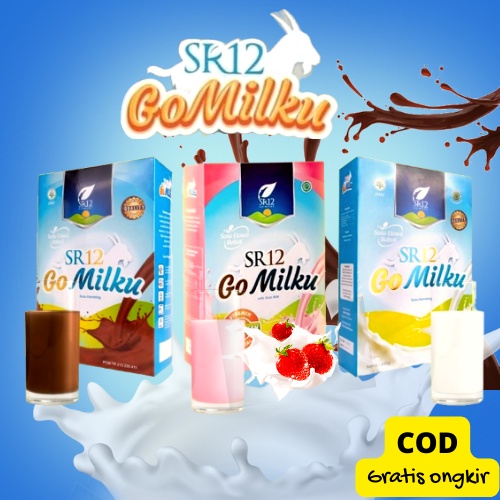 

Sr12 Go Milku Susu Kambing Etawa Bubuk Rasa Vanila dan Rasa Cokelat 600gr dan 200gr Original Untuk Penambah Berat Badan Anak Asam Urat Promil