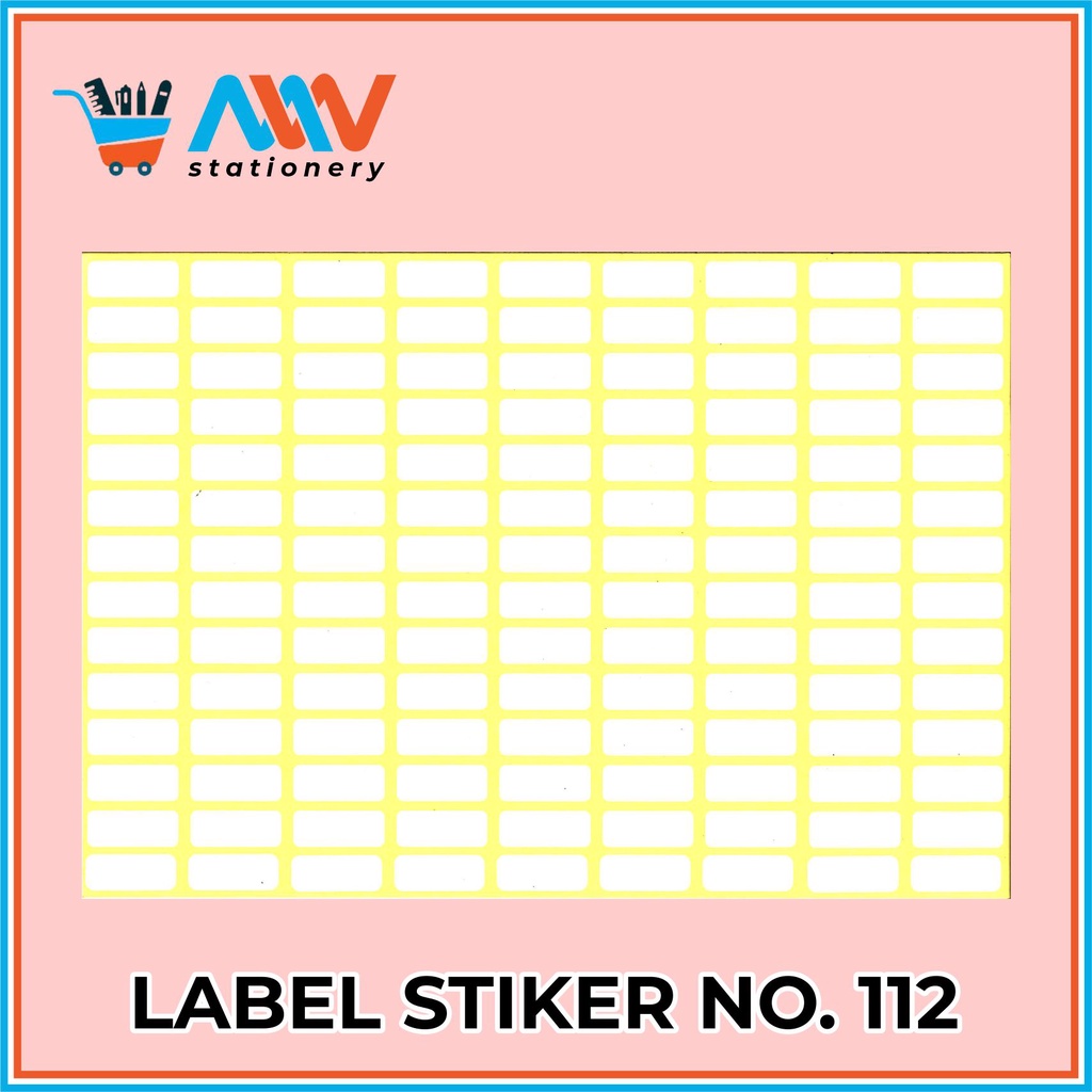 

Sticker Label / Label Stiker No. 112