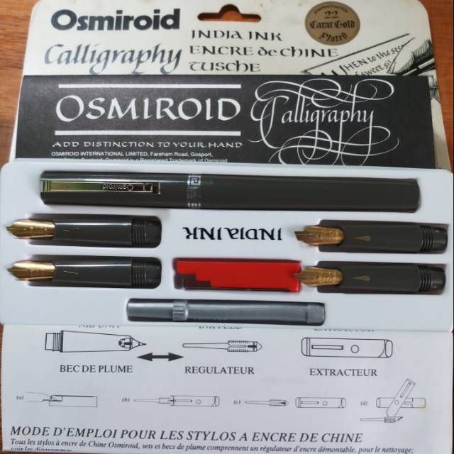

Osmiroid calligraphy pen / pena kaligrafi / pulpen kaligrafi
