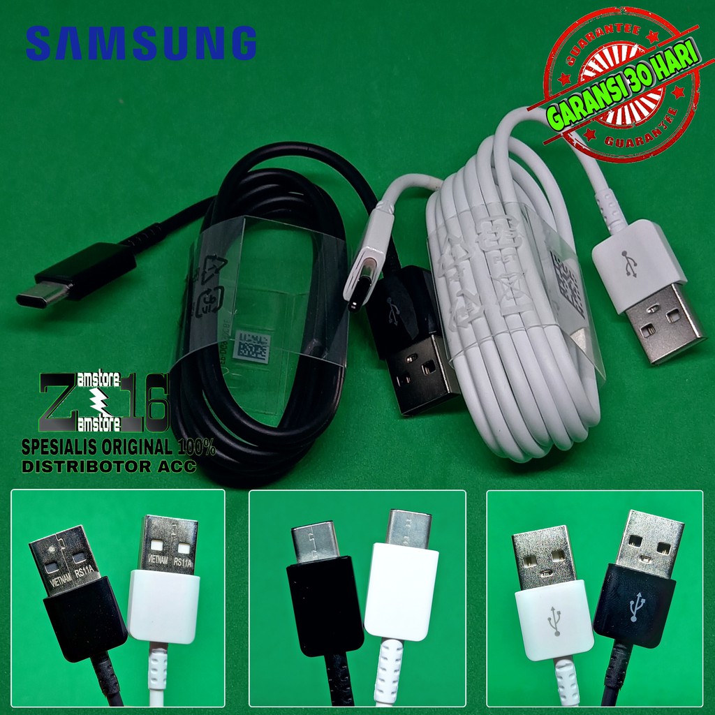Quick Charger kabel data Samsung A30 A31 A32 A50 A51 A52 A 52 USB TYPE C original 100% Fast Charging-0